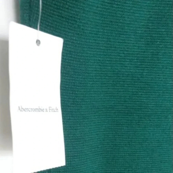 Abercrombie & Fitch Women's emerald green Corset Midi Sweater knit Dress Size  M - Picture 10 of 10